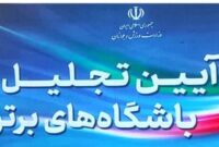 آئین تجلیل از باشگاههای برتر کشور توسط وزارت ورزش و جوانان آئین تجلیل از باشگاههای برتر کشور توسط وزارت ورزش و جوانان