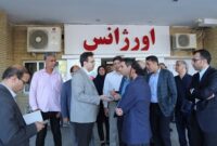 بازدید سرپرست دانشگاه علوم پزشکی هرمزگان از بیمارستان حضرت ابوالفضل (ع) میناب