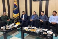 دیدار رئیس دانشکده علوم پزشکی غرب هرمزگان با فرمانده ناحیه مقاومت بسیج  بندرلنگه