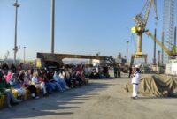 نخستین بازدید کاروان راهیان پیشرفت از مجتمع کشتی‌سازی و صنایع فراساحل ایران