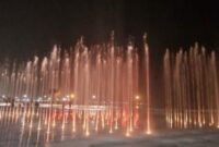 رونمایی از بزرگترین آبنمای کف خشک کشور در بندرعباس