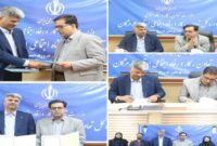 انعقاد تفاهم نامه مدیریت و بهره برداری از بازارچه دائمی محصولات مشاغل خانگی سرای آفتاب انعقاد تفاهم نامه مدیریت و بهره برداری از بازارچه دائمی محصولات مشاغل خانگی سرای آفتاب