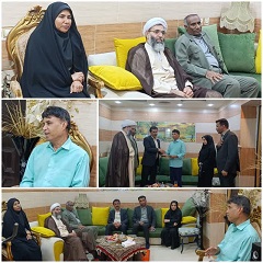 دیدار و تجلیل از آزاده و جانباز قشمی به مناسبت دهه ولایت