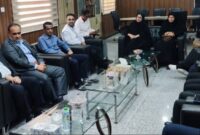 دیدار رئیس و جمعی ازکارکنان بهزیستی وتامین اجتماعی بافرماندار شهرستان خمیر