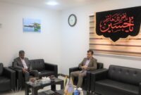 دیدار فرماندار حاجی‌آباد با مدیرکل بنیاد مسکن انقلاب اسلامی استان هرمزگان