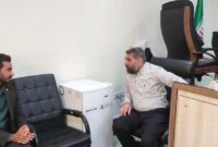 دیدار رئیس بنیاد شهید و امور ایثارگران حاجی‌آباد با رئیس دادگستری شهرستان